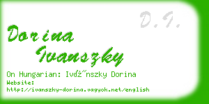 dorina ivanszky business card
